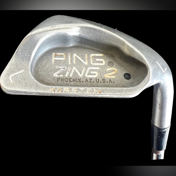 Ping Accessories Ping Zing 2 Karsten Lob Wedge Black Dot Rh Steel Shaft Golf Club 355 Lamkin